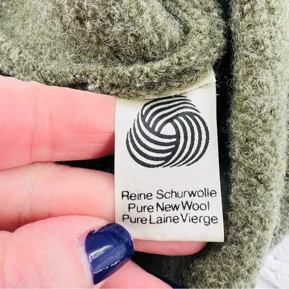 Geiger Tyrol Boiled Wool Jacket 46 / US 14 XL Olive Green Made in Austria - Picture 6 of 11